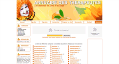 Desktop Screenshot of annuaire-des-therapeutes.com